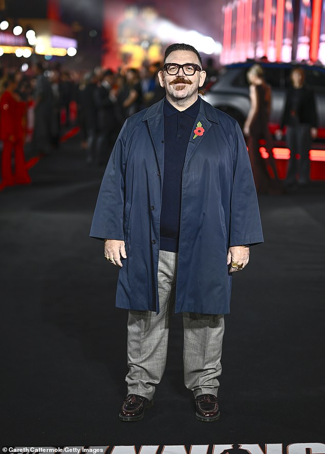 Nick Frost was also in attendance