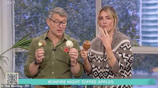 However, as Cat took a big bite, she immediately paused, feeling the front of her teeth with her tongue with concern