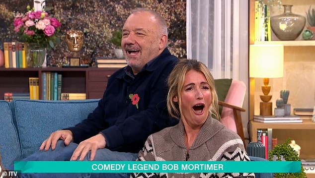 And it wasn't Cat's only moment of misfortune during Wednesday's show, with comedian Bob Mortimer also brutally joking that the hapless host 'stinks' minutes into an interview