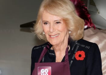 Queen Camilla makes jacket potatoes with TikTok star to feed the elderly