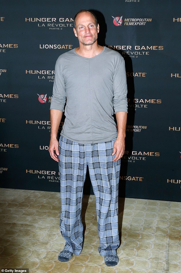 The Hunger Games star has developed a reputation for his bizarre fashion sense and frequently attends A-List events in casual wear, including socks with no shoes. Pictured 2015