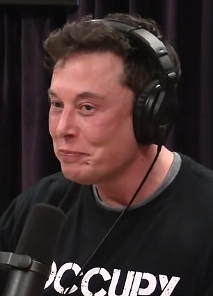 Musk in his Rogan debut in 2018
