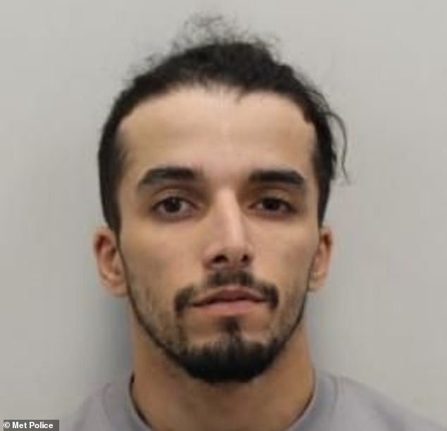 Algerian migrant Brahim Kaddour-Cherif (pictured) has been at large after being accidentally freed from HMP Wandsworth on October 29