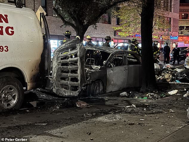 No pedestrian injuries were reported in the explosion