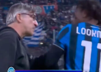 Ademola Lookman held back after being grabbed by ex-Premier League boss following substitution in furious Atalanta row