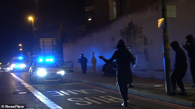 Officers had predicted the night of chaos by placing a Section 60 order around the city centre, allowing police to stop and search anyone without reason