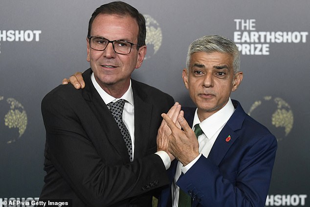 Sadiq Khan (pictured right with his Rio counterpart) has also made the long trip to attend the annual talking shop