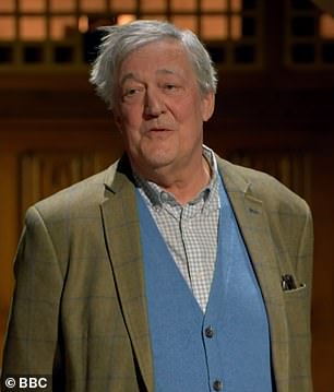 Elsewhere the Daily Mail revealed Stephen Fry (pictured) had a brutal clash with historian David Olusoga during scenes cut from the show