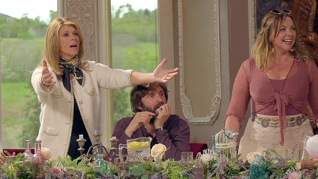 Nick Mohammad also dished the tea as he revealed at one point tensions hit fever pitch behind-the-scenes, after one unnamed contestant 'kicked off' over being denied a 'basic human right' (pictured Kate Garraway, Joe Wilkinson and Charlotte Church)