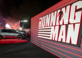 Running Man premiere dominated by £32k futuristic car