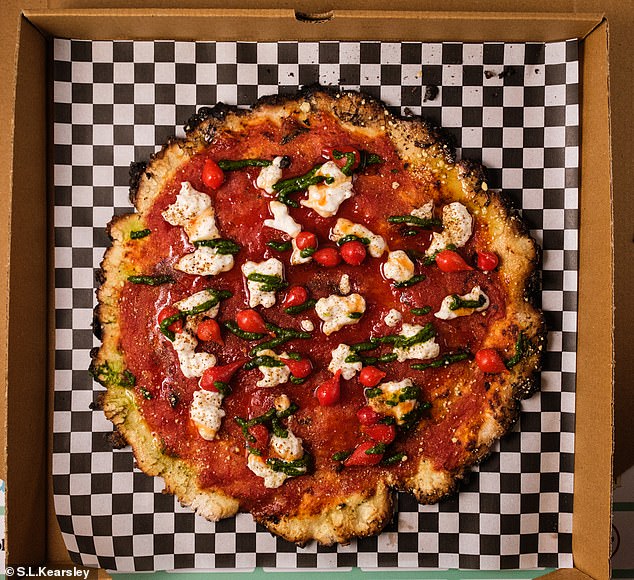 Short Road Pizza also won the Alternative Slice Award, in which Chef Demuru whipped up a creative plant-based recipe made from a range of free-from products (pictured)