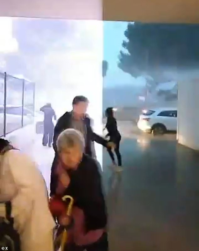 Mega storm Melissa swept across the Iberian Peninsula on Thursday, causing severe disruptions across Spain. Video grab shows Mallorca residents running for cover in the midst of an aggressive thunderstorm