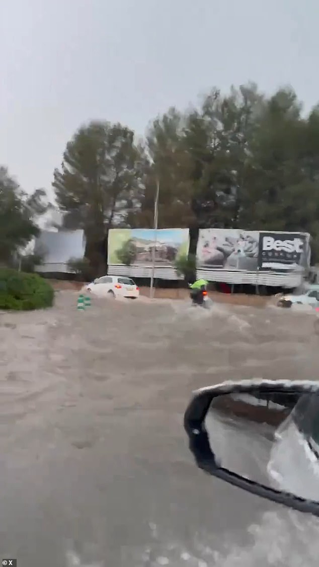 Roads turned to rivers in Spain's Catalonia region after heavy rainfall caused waterways to overflow Video grab shows a flooded street in the Cerdanyola del Vallès municipality in Catalonia