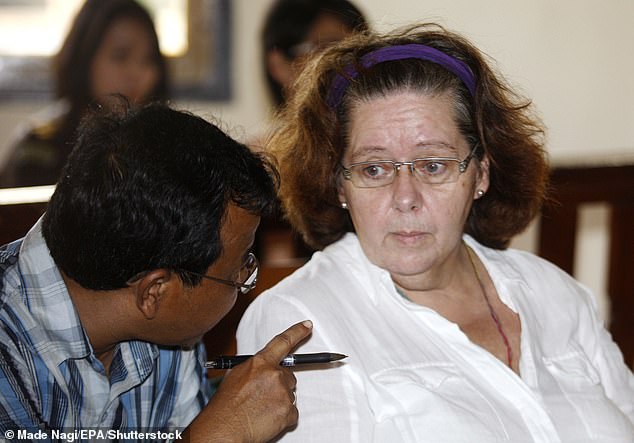 Sandiford at her trial in 2013. In an interview with Daily Mail, she spoke about how she constantly thought about being executed by firing squad