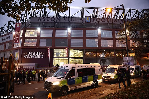 Hours before kick-off, hundreds of police officers, as well as scores of riot vans, dog units and drones took their positions in Birmingham