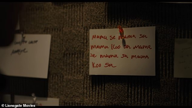 'This is your story,' the voiceover added while lyrics and titles to some of Michael's hits were seen posted on a board