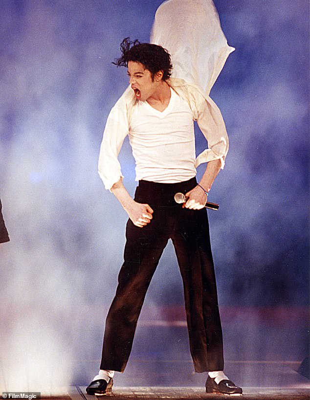 'I'm humbled and honored to bring my Uncle Michael's story to life. To all the fans all over the world, I'll see you soon,' he penned in the caption; The Thriller singer seen in 1995