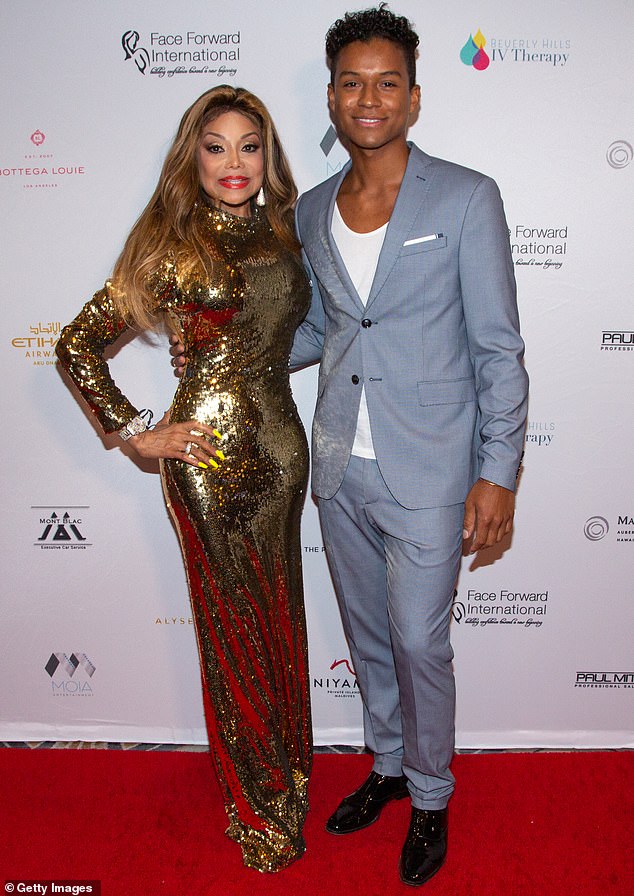 Jaafar is no stranger to the entertainment, and has been both singing and dancing since he was 12-years-old; Jaafar seen above with La Toya Jackson in 2019 in L.A.