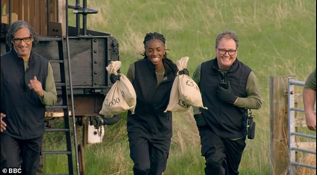 With just seconds to spare they secured all £20,000 as the train came to a stop and Claudia yelled for them to get off