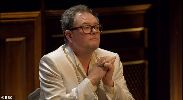 ****Ruckas Videograbs****  (01322) 861777****IMAGES SUPPLIED BY RUCKAS*****IMPORTANT* Please credit: BBC  for this picture.06/11/25The Celebrity Traitors FinaleGrabs from the show tonight**IMPORTANT - PLEASE READ** The video grabs supplied by Ruckas Pictures always remain the copyright of the programme makers, we provide a service to purely capture and supply the images to the client, securing the copyright of the images will always remain the responsibility of the publisher at all times.Standard terms, conditions & minimum fees apply to our videograbs unless varied by agreement prior to publication.