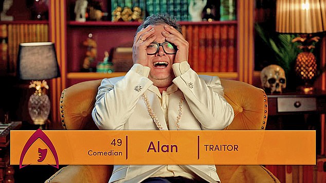 The comedian was shocked after deceiving his fellow players to win in a dramatic finale