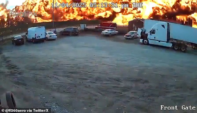 The McDonnell Douglas MD-11 aircraft struck several businesses as it crashed