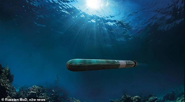 Just one Poseidon missile could cause enough damage to ‘plunge Britain into the depths of the sea’, according to a chilling report on Russian television