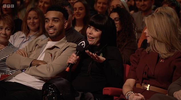 She then showed that all was forgiven between her and Alan, despite speculation of a feud between the pair, as she voiced her happiness that he had won the competition