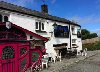 Inside the UK’s weirdest pub that's 'built in a shoe' with Egyptian coffin, secret bar... and a Minotaur