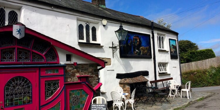 Inside the UK’s weirdest pub that's 'built in a shoe' with Egyptian coffin, secret bar... and a Minotaur