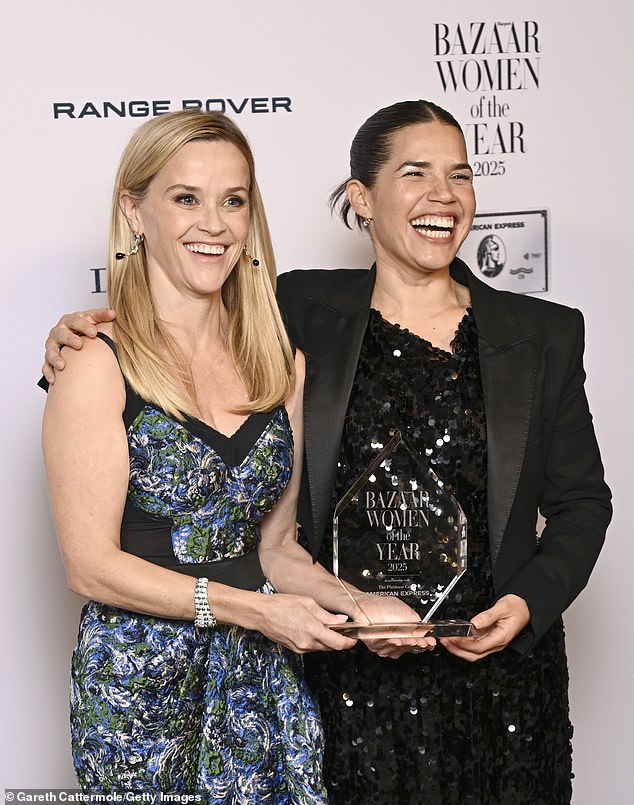 Barbie actress America Ferrera presented Reese with the Cultural gong