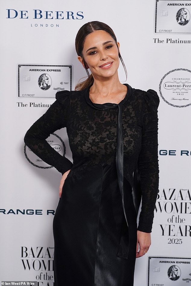 Cheryl made a smiley appearance as she graced the red carpet