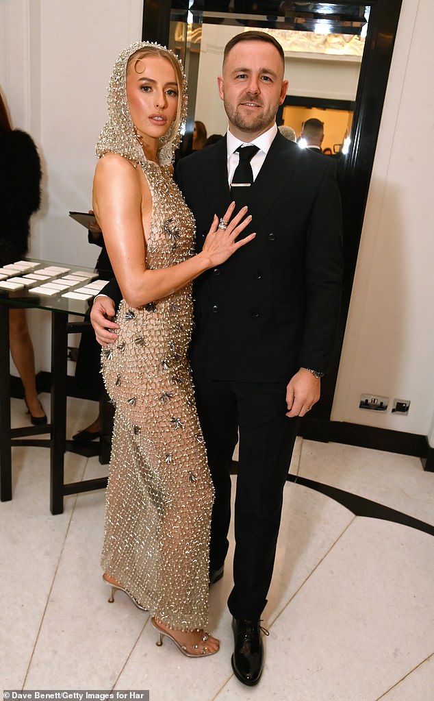 Chloe was joined by her husband Scott Moore