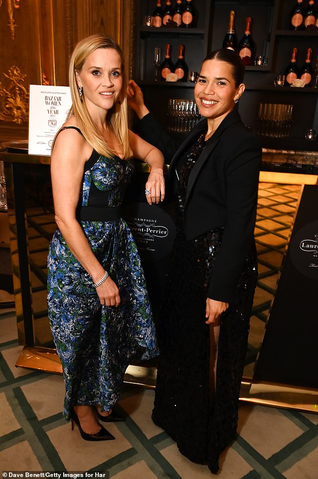 Reese and America chatted and posed for photos