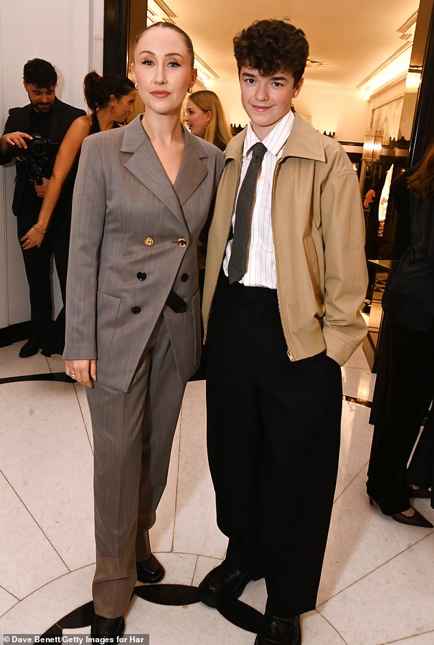 Emmy-winners Erin and Owen Cooper gathered inside the event