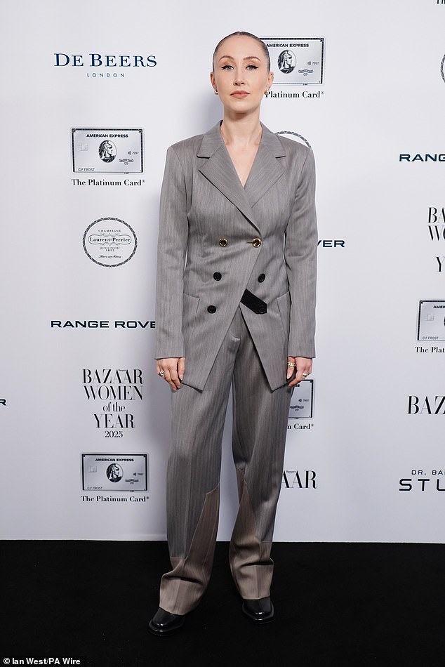 Elsewhere at the prestigious ceremony, Adolescence actress Erin opted for a sophisticated look, sporting a tailored grey suit