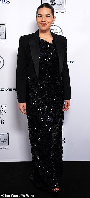 America Ferrera opted for a glitzy sequin dress