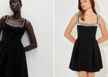 M&S dupe Odd Muse Christmas party dress that takes the LBD to whole new levels & it’ll save you £85