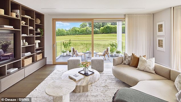 The house comes with a gym and is designed to allow as much natural light to reach it as possible