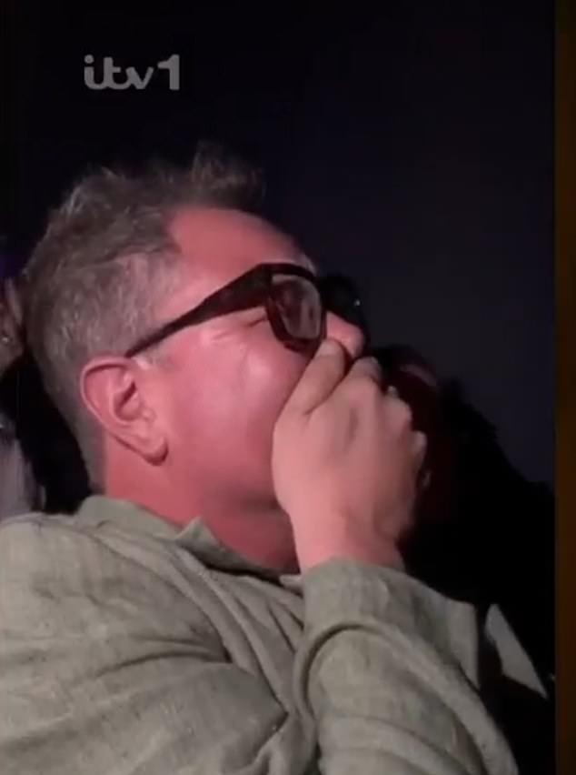 He weeped as he re-watched the touching moment host Claudia Winkleman had comforted him on the BBC show