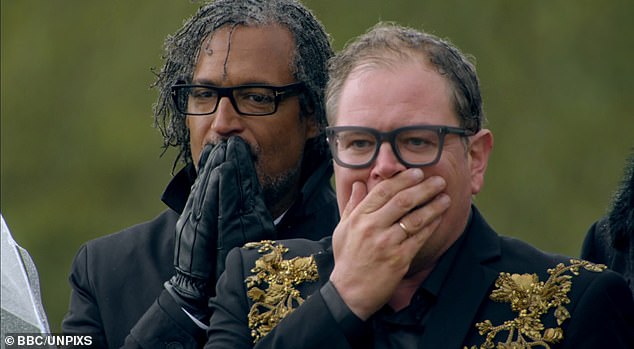 Paloma was shockingly put into a coffin and carried away as part of a prize-building game, which saw Alan feigning total heartbreak in front of his co-stars