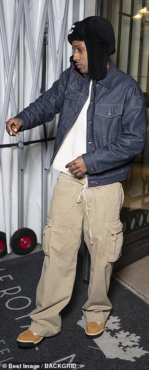 Meanwhile the Harlem rapper, 37, who just earlier this week bagged the Style Icon Award at the 2025 CFDA, opted for a denim jacket and beige cargo trousers, adding a fashionable touch in a black Chanel hat