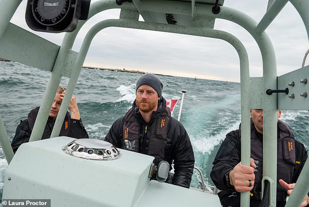 Prince Harry on the water during his trip to Canada this week, at the same time Prince William is in Brazil