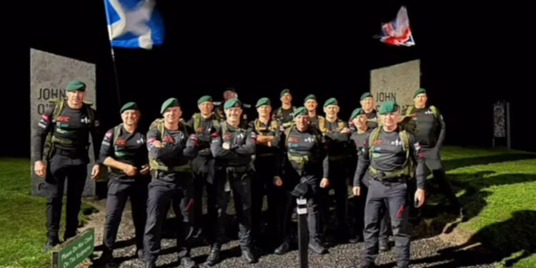 Veteran Royal Marines Commandos to finish huge speed march length of Britain for charity