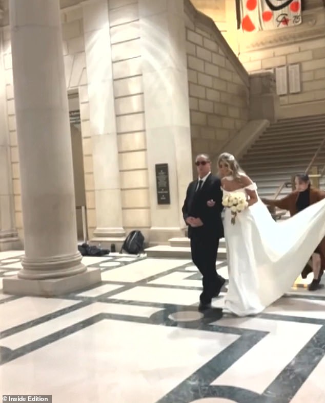 The organizer took matters into her own hands as she needed to quickly get to the bride before she walked down the aisle