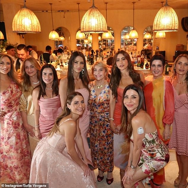 All of the women wore pale spring colors with their hair down