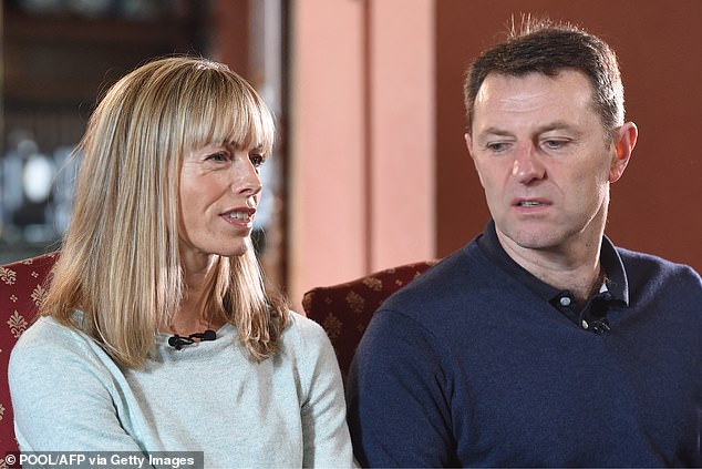 Kate and Gerry McCann added that they hope Wandelt 'will receive the appropriate care and support she needs and any vulnerability will not be exploited by others'