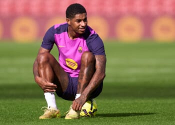 Marcus Rashford's first impression of Nou Camp as he finally gets to train in stadium for first time since Man Utd exit