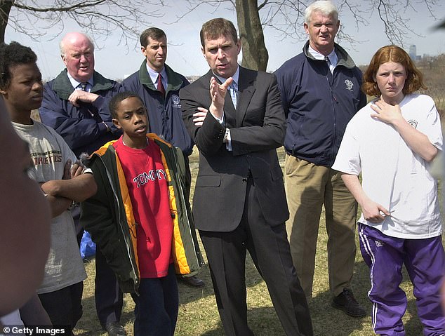 In 2019, the charity accepted Andrew's resignation following his disastrous Newsnight interview with Emily Maitlis, having supported the then Duke, pictured in 2001, for decades