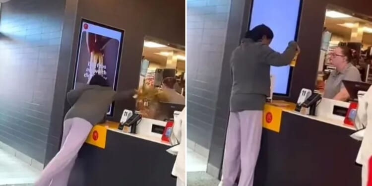 McDonald’s customer who launched boiling coffee at manager is named as cops hunt woman after fiery refund dispute